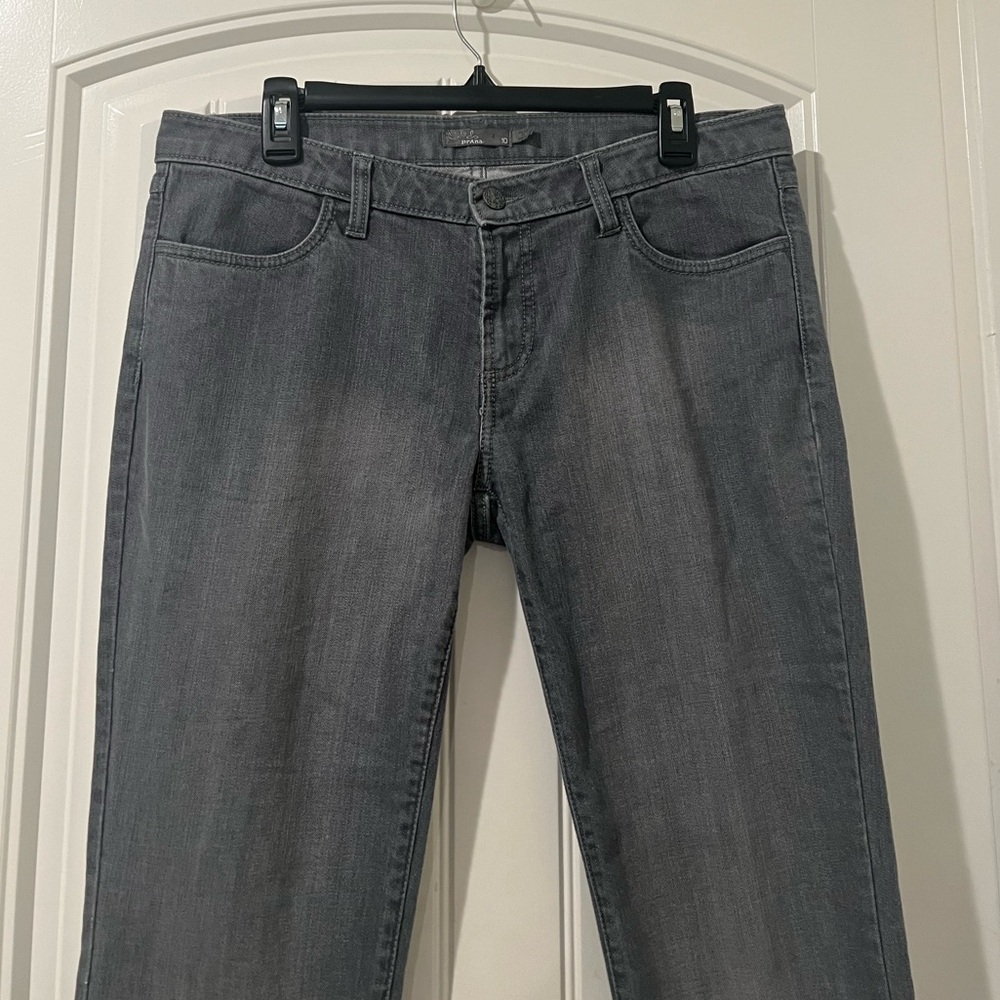 Prana Women’s Jeans Gray Denim BREATHE Straight Leg Stretch Size 10 - Picture 2 of 6